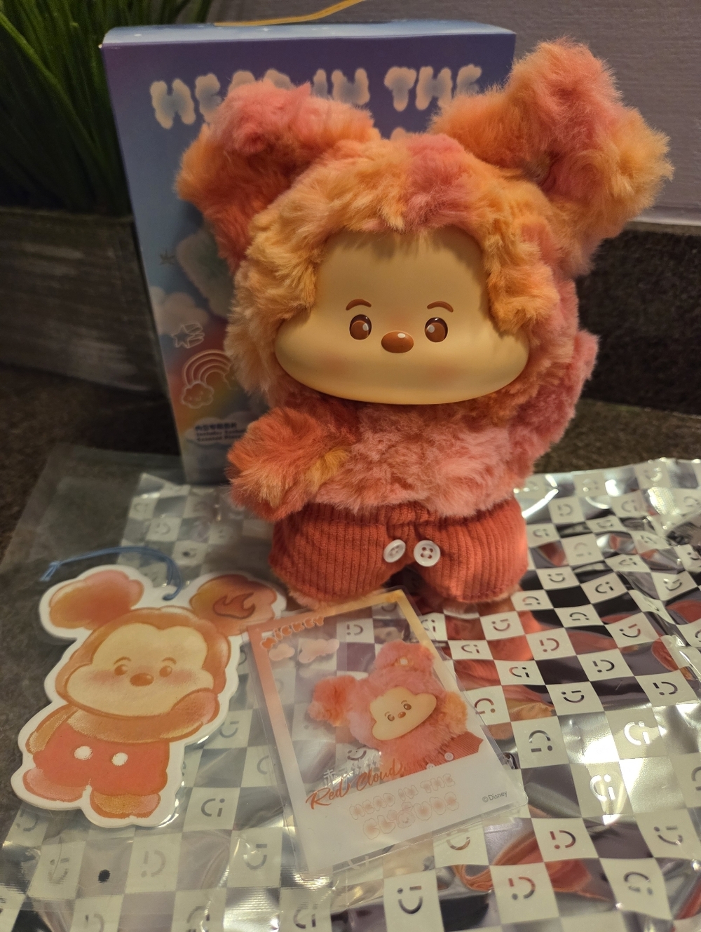 Miniso Head In The Clouds Mickey - Red Cloud
